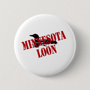 Minnesota Loon Button