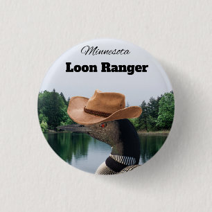 Minnesota Loon Ranger Button Souvenir