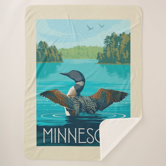Minnesota | Loon Sherpadecke (Vorderseite)