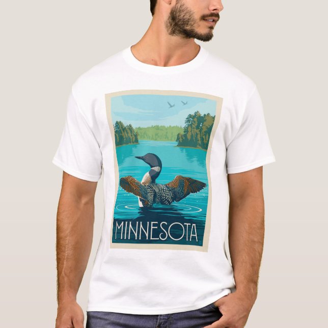 Minnesota | Loon T-Shirt (Vorderseite)