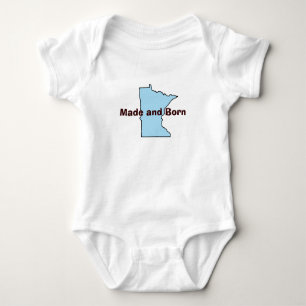 Minnesota Made and Geboren Baby T - Shirt