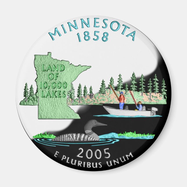Minnesota Magnat Magnet (Vorne)
