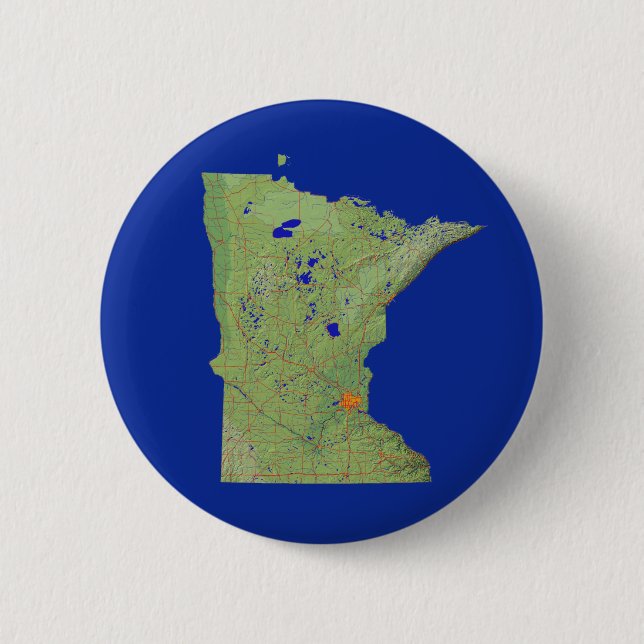 Minnesota Map Button (Vorderseite)
