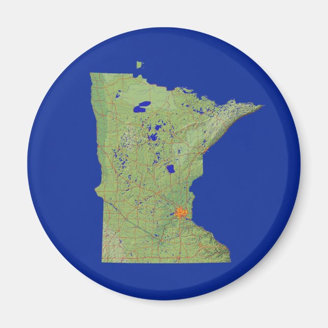 Minnesota Map Magnet (Vorne)