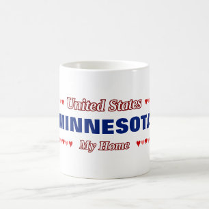 MINNESOTA - Meine Zuhause - Vereinigte StaatenHerz Kaffeetasse