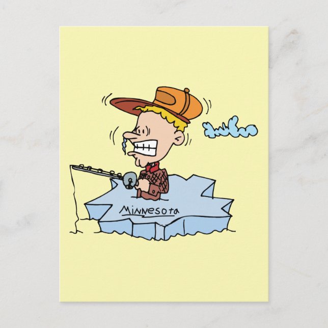 Minnesota MN Ice Frische Pasta machen Postkarte (Vorderseite)