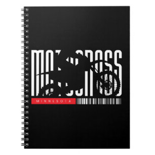 Minnesota Motocross Motorrad-Silhouette Notizblock