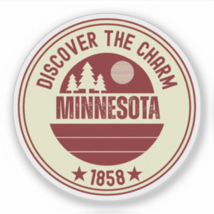 Minnesota Nice - Geschenk des Bundesstaates MN Aufkleber