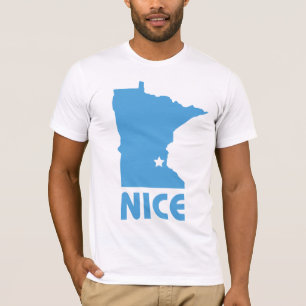 Minnesota Nice lustige Bella Leinwand Angepasst T T-Shirt