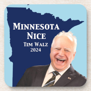 Minnesota Nice Tim Walz Getränkeuntersetzer