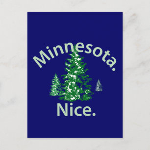Minnesota Nice. Zeit! Postkarte