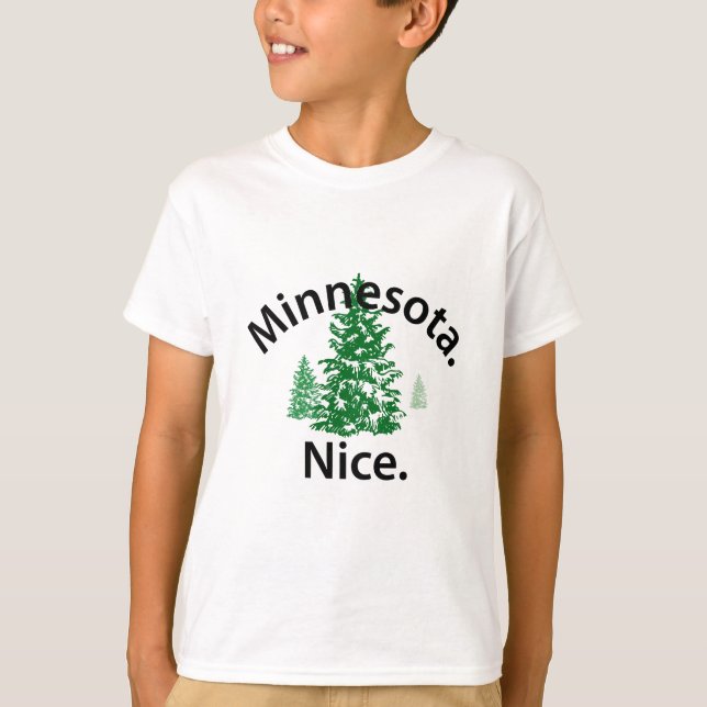 Minnesota Nice. Zeit! (schwarzer Text) T-Shirt (Vorderseite)