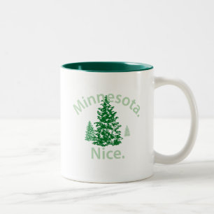 Minnesota Nice. Zeit! Zweifarbige Tasse
