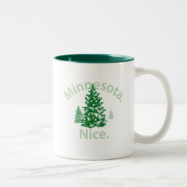 Minnesota Nice. Zeit! Zweifarbige Tasse (Rechts)