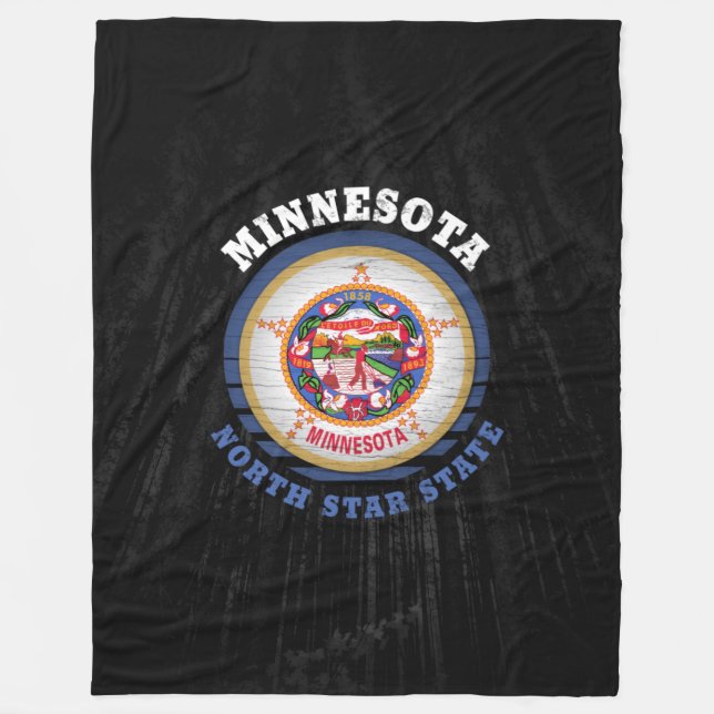 MINNESOTA NORTH STAR STAAT FLAG FLEECEDECKE (Vorderseite)