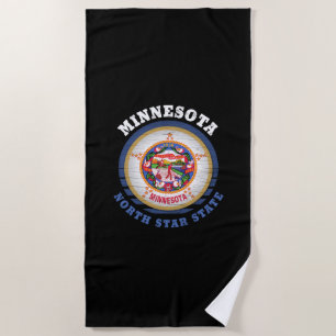 MINNESOTA NORTH STAR STAAT FLAG STRANDTUCH