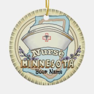 Minnesota Nurse Keramik Ornament
