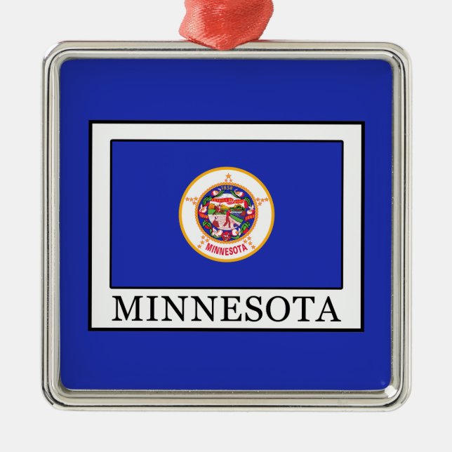 Minnesota Ornament Aus Metall (Vorne)