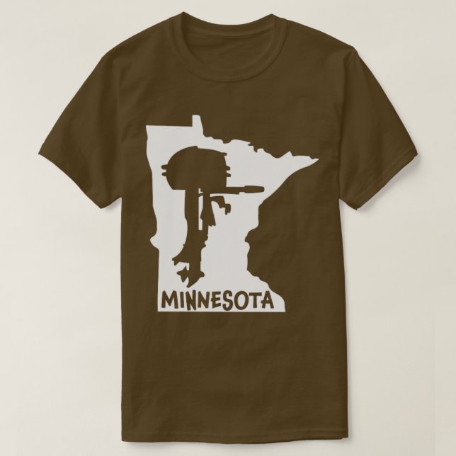 Minnesota Outboard Motor Souvenir T-Shirt (Design vorne)