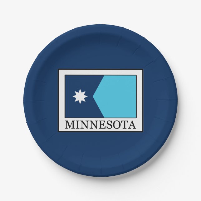 Minnesota Pappteller (Vorderseite)