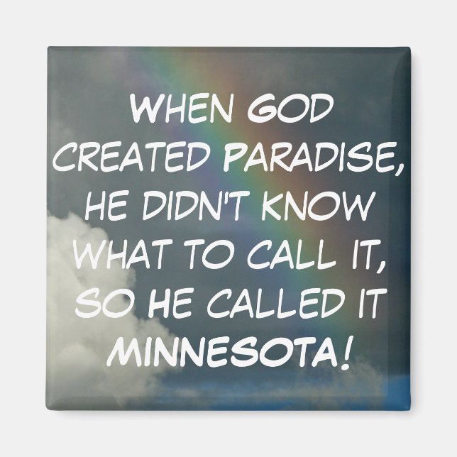 Minnesota Paradise Magnet (Vorne)