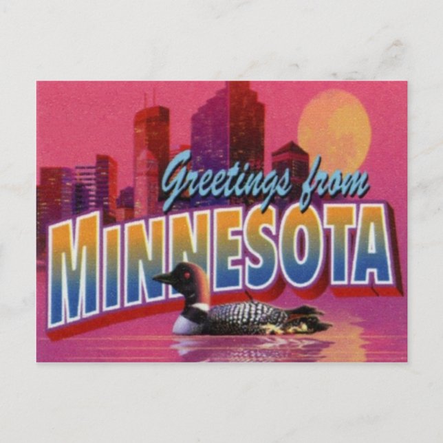 Minnesota Postkarte (Vorderseite)
