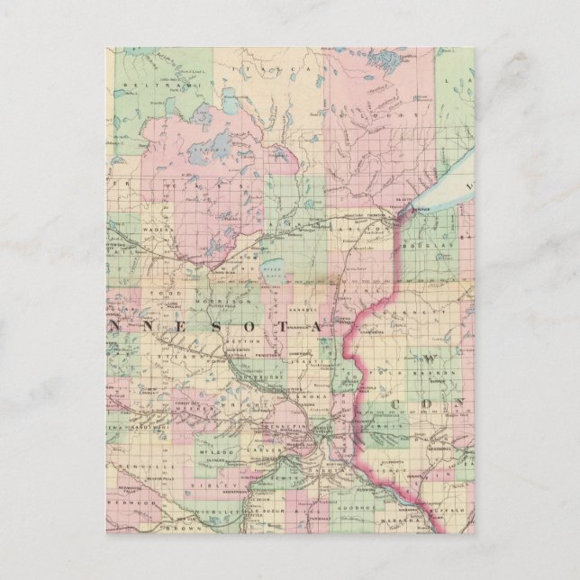 Minnesota Postkarte (Vorderseite)