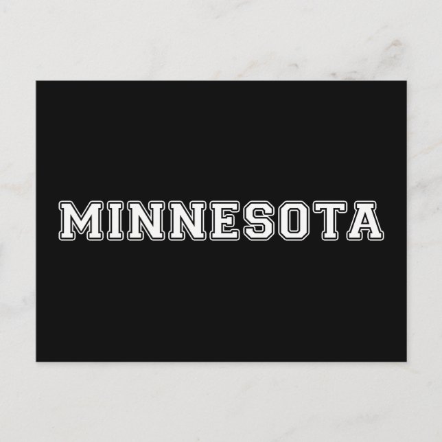 Minnesota Postkarte (Vorderseite)