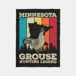 Minnesota-Raufußhuhn-Zitat für ein Raufußhuhn Fleecedecke