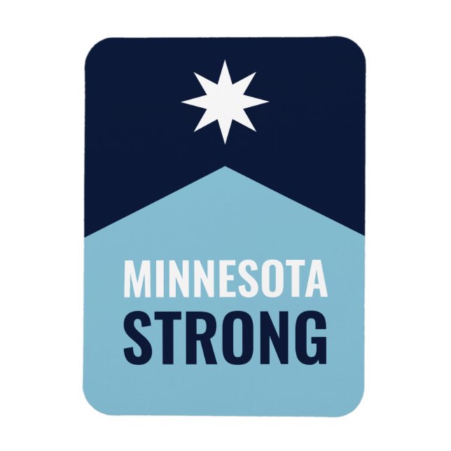Minnesota-Rebell Neue Staatsflagge Magnet (Vertikal)
