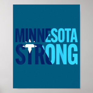 Minnesota-Rebell neue Staatsflagge  Poster