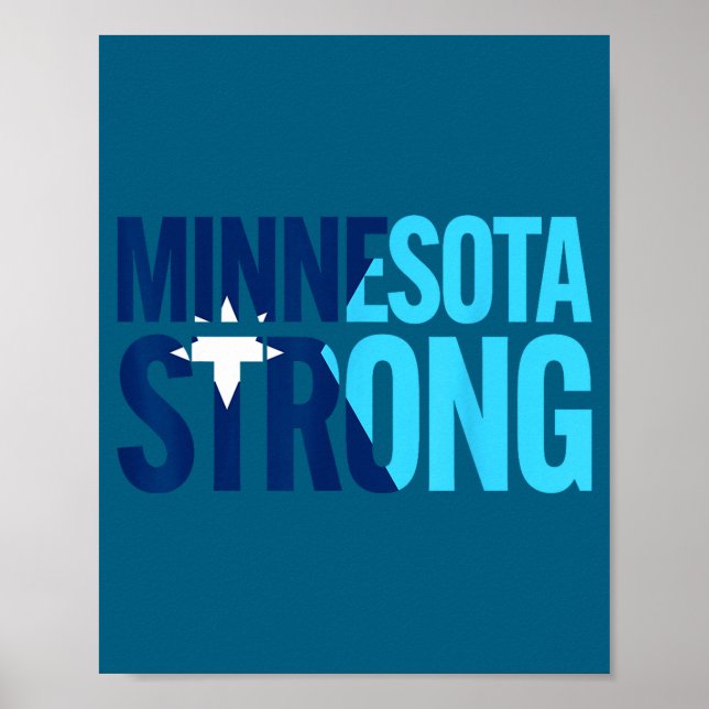 Minnesota-Rebell neue Staatsflagge  Poster (Vorne)
