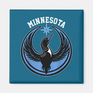 Minnesota-Rebellentaucher Neue Mn-Kunstwerke Magnet