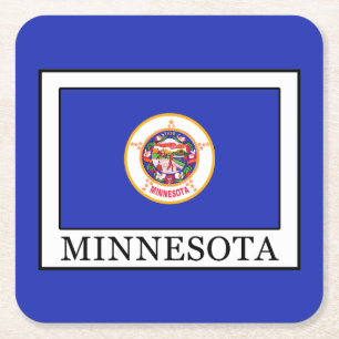 Minnesota Rechteckiger Pappuntersetzer