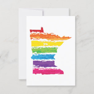 Minnesota Regenbogenstroche Einladung