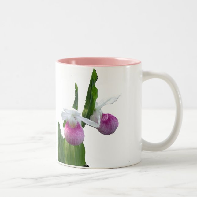 Minnesota, rosa Frauenschuh Zweifarbige Tasse (Rechts)