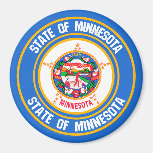 Minnesota Round Emblem Magnet