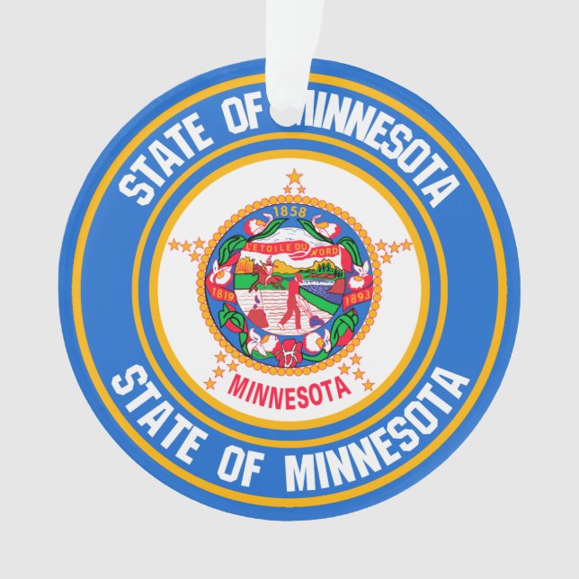 Minnesota Round Emblem Ornament (Vorderseite)