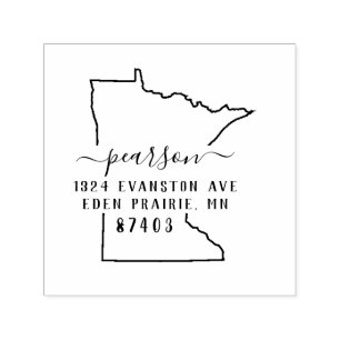 Minnesota-Rücksendeadresse-Briefmarke Selbst-Mit Permastempel