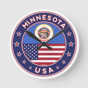 Minnesota Runde Wanduhr
