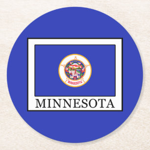 Minnesota Runder Pappuntersetzer