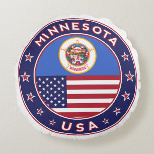 Minnesota Rundes Kissen