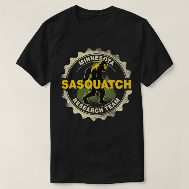 Minnesota Sasquatch Research Team Bigfoot Glauver T-Shirt (Design vorne)