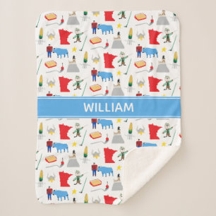 Minnesota Sherpa Blanket Sherpadecke