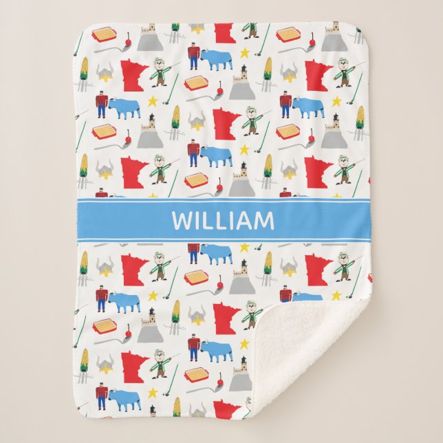 Minnesota Sherpa Blanket Sherpadecke (Vorderseite)