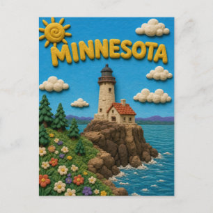 Minnesota Split Rock Modern KLAYKOO Postkarte