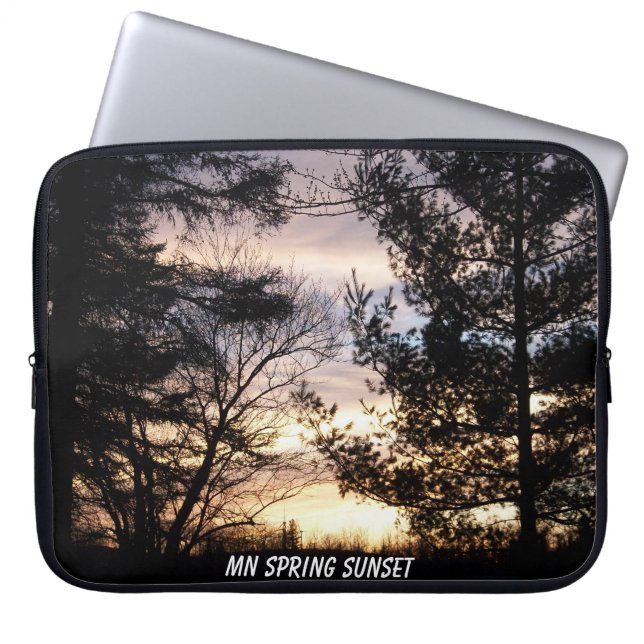 Minnesota Spring Sunset Laptop Sleeve (Vorderseite)