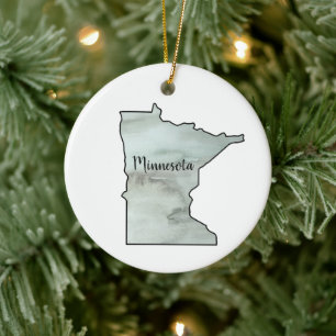 Minnesota Staat Illustration Keramik Ornament