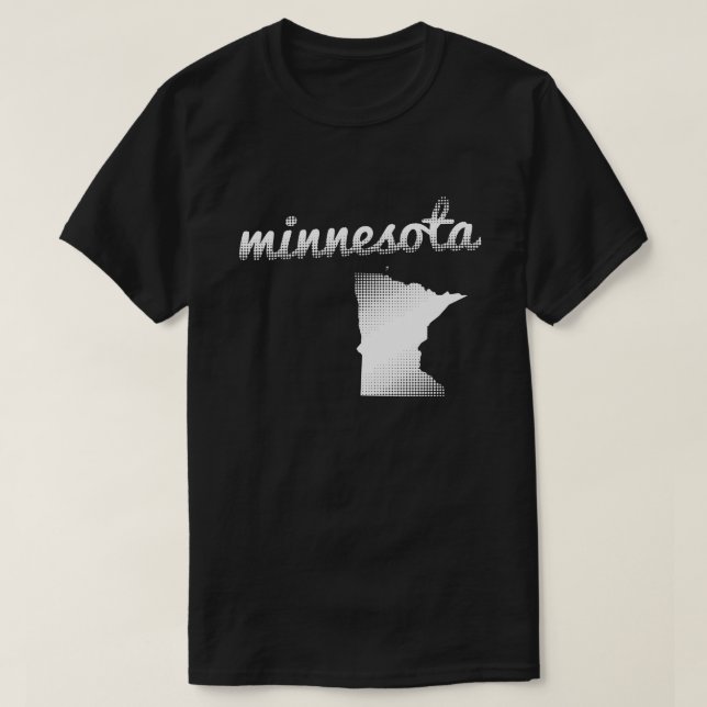 Minnesota-Staat im Weiß T-Shirt (Design vorne)