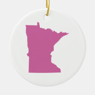 Minnesota Staat Kontur Keramikornament